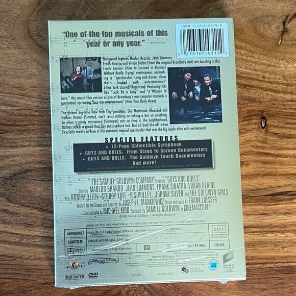 Guys And Dolls Deluxe Edition Vintage NWT DVD Box Set - Picture 3 of 4